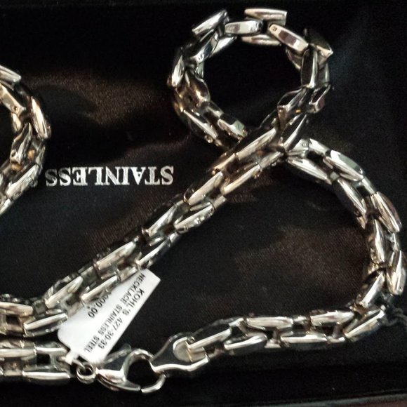 Men's Chunky 3D Chain 24"inch 10mm Chain - Picture 8 of 8